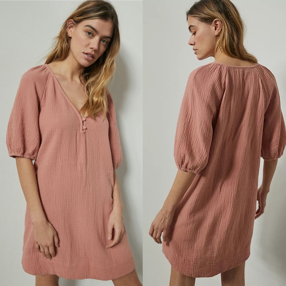 Anthropologie Taylor Puff Sleeve Tunic